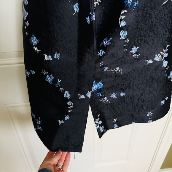 🆕 NWT GANNI floral jacquard open back midi dress‎ • size 36 - Picture 8 of 8